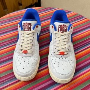 Nike Air Force 1 White and Blue